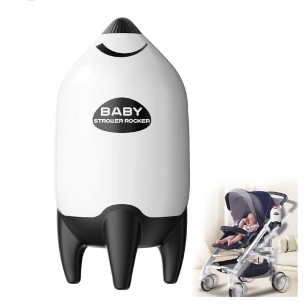 QNHMPW Baby Rocker Baby Bouncer Gently Rocks Any Stroller/Pram USB Rechargeable